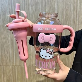 Resim Sanrio Hello Kitty PPSU Su Şişesi Pipetli - BPA'sız, Taşınabilir, Darbeye Dayanıklı, Büyük Kapasiteli İçecek Kabı Dış Mekan, Ofis, Kamp, Ev & Okul İçin - Resmi Olarak Lisanslı Sevgililer Günü, Noel, Cadılar Bayramı Hediyesi, Sevimli Su Şişesi, Hello Kitty Tasarımı, Spor Su Şişesi, Darbeye Dayanıklı, Büyük Kapasiteli, Sevgililer Günü, Noel, Cadılar Bayramı Hediyesi 