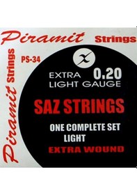 Resim Vadi 0.20 Uzun Sap Profesyonel Bağlama Teli Takımı 