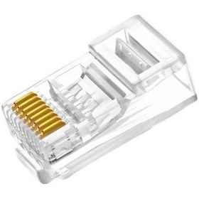 Resim Speeduf Rj45 Cat6 Yeni Nesil Delikli Jack Konnektör 100 Adet 