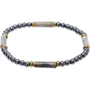 Resim Gri Jasper-Hematit Erkek Bileklik - E1BLK0410454-D91 