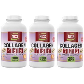 Resim Ncs Hidrolize Collagen Tip 1-2-3 Glutatyon 300 Tablet X 3 Kutu 