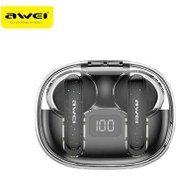 Resim Lasonstiges T86-siyah Awei T86enc Kablosuz Bluetooth Kulaklık 4 Mikrofon Bluetooth Ipx6 Güçlü Su Geçirmez Bluetooth Kulaklık Enc Gürültü Azaltma 