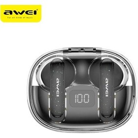 Resim Lasonstiges T86-siyah Awei T86enc Kablosuz Bluetooth Kulaklık 4 Mikrofon Bluetooth Ipx6 Güçlü Su Geçirmez Bluetooth Kulaklık Enc Gürültü Azaltma 