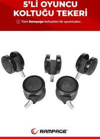 Resim Rampage Oyuncu Koltuğu Tekeri (5'li) 