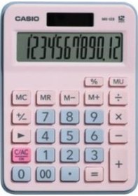 Resim Casio MX-12B-PKLB Açık Pembe+Açık Mavi 12 Hane Masa Üstü Hesap Makinesi 