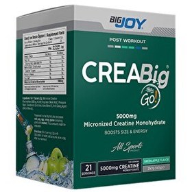 Resim Kreatin Go Creatine Monohydrate 21 Adet Saşe %100 Mikronize Creabig Amino Asit 