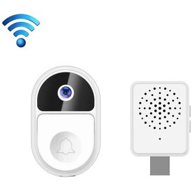 Resim Ml18 Mini Ultra Geniş Açı Akıllı Görüntülü Kapı Zili Desteği İki Yönlü Ses Beyaz 