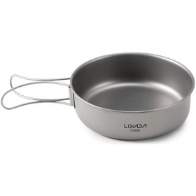 Resim Springsun Kamp Ve Yürüyüşler İçin Dayanıklı Titanyum Kase - Yanmaz Ve Düşmez Tasarım Gri 