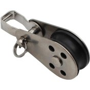 Resim Xurunkeji 5 Adet Paslanmaz Çelik Makara Naylon Halat Makarası Yat Yelken Makarası 316 Makara Kayak Kano Tekne İçin 