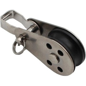 Resim Xurunkeji 5 Adet Paslanmaz Çelik Makara Naylon Halat Makarası Yat Yelken Makarası 316 Makara Kayak Kano Tekne İçin 