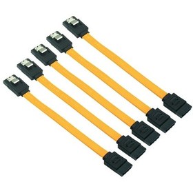 Resim En-labs5 Adet 10cm Sata 3.0 Veri Kablosu, Ssd/hdd Bağlantı, 6gbps, 90/180 Derece Bağlayıcı Turuncu2 M 