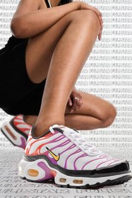 Resim Nike Air Max Plus Tn Sneaker Renkli Kadın Spor Ayakkabı Beyaz 