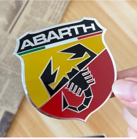 Resim Fiat Abarth Logo 3d Alüminyum Abarth Logo Amblem Çıkartma Rozet İthal 1. Sınıf 