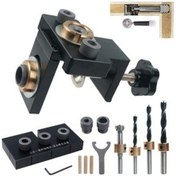 Resim Lijinxu 3'ü 1 Arada Bulucu Delgeç Dübel Jig Kiti Üniversal 