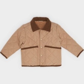 Resim Defacto Erkek Bebek Su Geçirmez Kontrast Yakalı Çıtçıtlı Mont E8467a525aubg109 Bej 