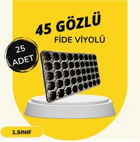Resim 25 Adet 45 Göz Fide Viyol Fide Altlığı Fidan Viyolü Fidelik 