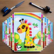 Resim 10 DIY Yaratıcı Karikatür Hayvan 3D EVA Köpük Sticker Puzzle El Yapımı Oyuncaklar 