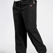 Resim Erkek Casual Tek Renk Pantolon Cebi Var, Soluk Alabilir Slim Fit Uzun Pantolon, Polyester 100% Orta Bel Geniş Uygun Doğru Bacak Drawstring Bel Bahar/Sonbahar için, 160gsm Dokuma Kumaş, Normal Uzunluk 