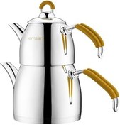 Resim Samuera Emsan Mina Midi Çaydanlık Takımı Sarı 0.75-2.0 Litre 