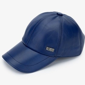 Resim Valmenti Erkek Hakiki Deri Şapka 524 1117-val Sapka Sk24-25 Saks Dr Saks Mavi 