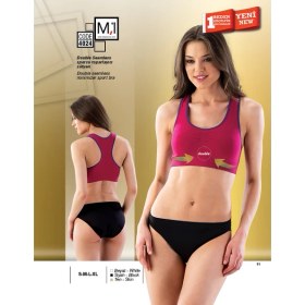 Resim Seamless (Dikişsiz) Double Sporcu Toparlayıcı Sütyen - 4024 