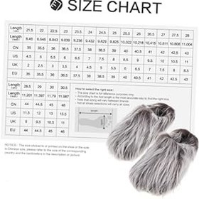 Resim BESPORTBLE Erkekler Ve Kadınlar Için 1 Çift Peluş Püskül Terlik Bulanık Sıcak Kapalı Açık Ev Ayakkabıları, Sonbahar Kış Boyutu 42-43 Için Rahat Terlik 