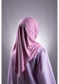 Resim Hürrem Bone Pembe Düz Klasik Şal Viskon Kumaş Likralı Penye 202101_04 Pembe 