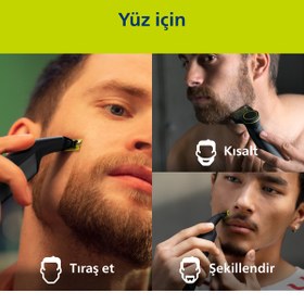 Resim Oneblade Pro Islak/kuru Yüz ve Vücut Tıraş Makinesi, 12 Uzunluk Ayarı, QP6542/10 