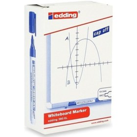 Resim Edding 360 Beyaz Yazı Tahtası Kalemi Kırmızı 10 Lu 