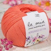 Resim La Mia Mercerized Cotton Turuncu El Örgü İpi - 13 - 33598 
