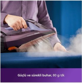 Resim Philips Azur 8000 Serisi Buharlı Ütü , 300 ml , Şok Buhar Gr/dk 240 , 3000 W , Mor 