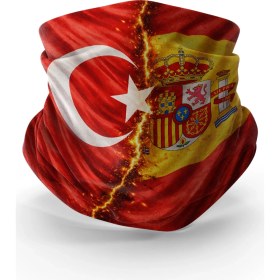 Resim Bebo Store Extreme Outdoor Spor , Motorcu ve Bisiklet Kullananlara Özel Desenli Buff Boyunluk Bandana Balaklava (BAYRAK-215) 