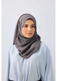 Resim Imannoor İmannoor İman Kare Antrasit Naia Pamuk Şal 70x210 241-3007-034 Antrasit 