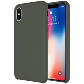 Resim Buff İphone Xs/x İle Uyumlu Rubber Fit Kılıf Dark Olive Zeytin Yeşili 