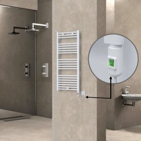 Resim Radiva Haiti Elektrikli Havlupan 300 Watt 500X1100 Düz Beyaz (On/off Düğmeli) 