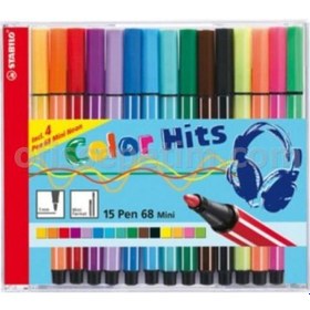 Resim Stabilo Pen 68 Mini Color Hits Cd 15'li 
