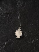 Resim EdaBaysak Manuscript Silver Tek Küpe Gümüş 