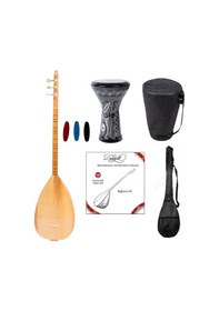 Resim Donizetti Kısa Sap Baglama - Islemeli Mısır Darbuka - Kılıf - Tel 