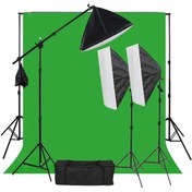Resim Deyatech Full Set (yeşil Fon+stand+softbox Set) 