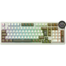 Resim Havit Gamenote KB923L Pro Tri-Mode Kablosuz Mekanik Rgb Oyuncu Klavyesi – LCD Ekranlı 