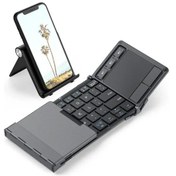 Resim İclever Bk08 Bluetooth Katlanır Klavye Gri 