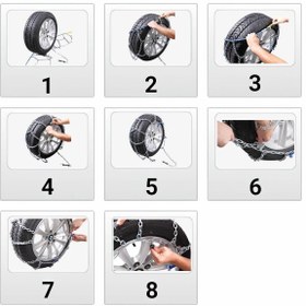 Resim Oto Lastik Kar Zinciri 225/40/R19 4x4 Tipi Takmatik Kolay Montaj Binek Suv Minibüs 