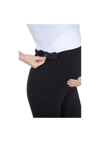 Resim Luvmabelly Maternity 8003-8004-8010 Hamile Kapri Pamuk Tayt-siyah 