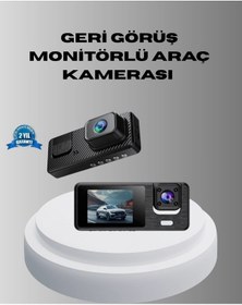 Resim Znv Zenvia Mey İthalat Park Modlu 3 Kameralı Araç Kayıt Cihazı 1080p Ön Kamera 2 Ekran Znv2025 Cmn 