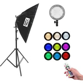 Resim Gdx Pro TLB-500 RGB İkili Set - Fotoğraf & Video Çekim Işığı (Dimmerli) 