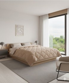 Resim Jolly Welsoft Çift Kişilik Yorgan Cappucino Vizon 