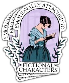 Resim 3 Adet Duygusal Olarak Bağlanmış Kurgusal Karakterlere Bağlı Çıkartma Kitap Sevgili Çıkartmaları Kitap Tutacağı Kindle Booktok Okuyucu Telefon Su Şişesi Arabalar Telefon Kılıfı Dizüstü Bilgisayar 