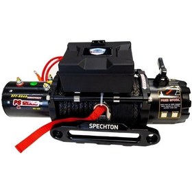 Resim Spechton 12V Elektrikli Vinç Çekici 3.7 Kw Sentetik Halat 5500 KG 