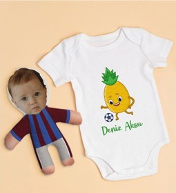 Resim Bitmeyenkartus Bk Kids Kişiye Özel Fotoğraflı Bebek Yastık Ve Bebek Body Zıbın H (550906012) Çok Renkli 