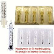 Resim 5 adet 0.3ml veya 0.5ml Ampul Kartuşu Atılabilir Adaptör Uçlu Şişe Hyaluron Güzellik Kalemi için Hafif Bej Bakım Aracı 